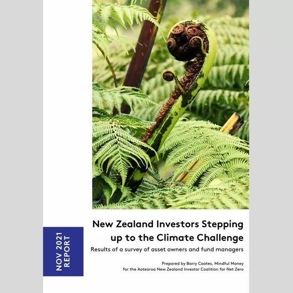 New Zealand Investors Stepping up to the Climate Challenge